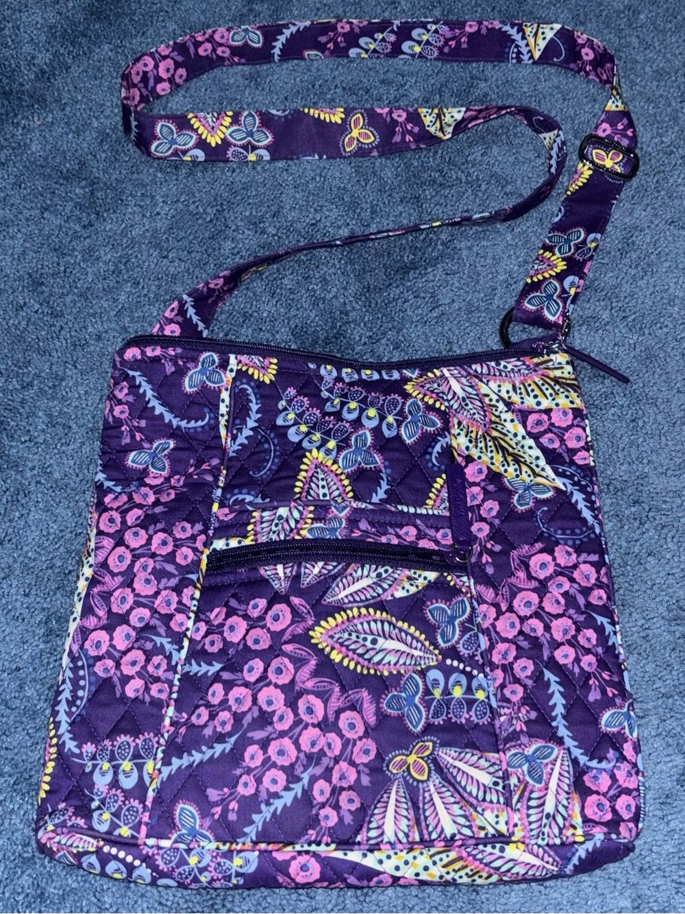 Vera Bradley Batik Leaves Hipster Crossbody Bag